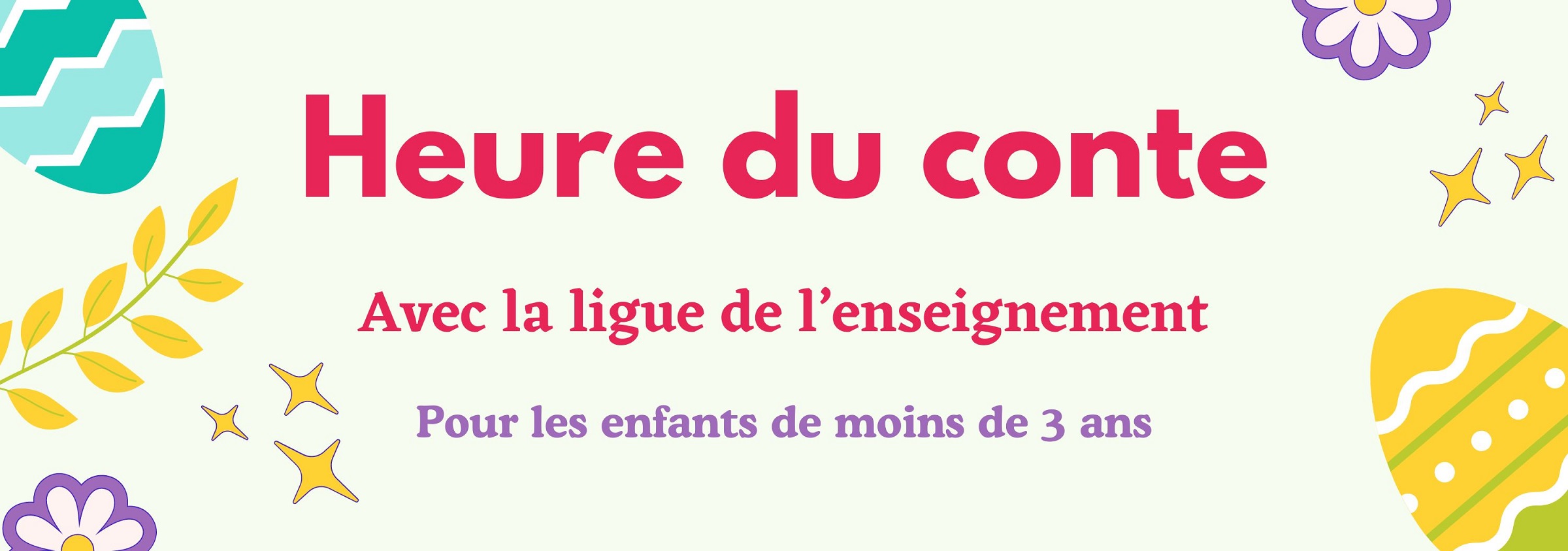 Heure du conte moins de 3 ans