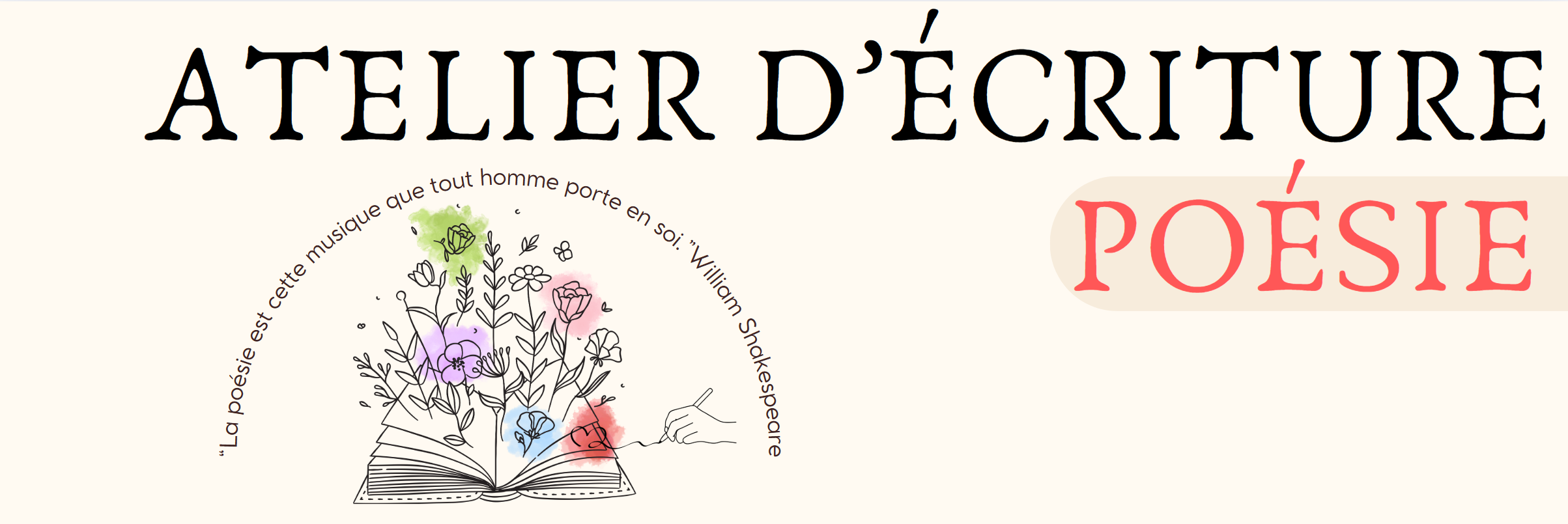 Atelier écriture poésie